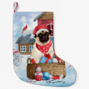 Search for pug christmas stockings Animal