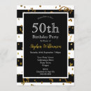 Search for mens black and gold birthday invitations Fifty