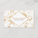 Search for shells business cards Gold