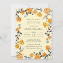 Search for yellow rose bridal shower invitations Floral
