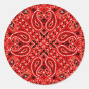 Search for red bandana stickers Paisley