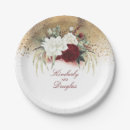 Search for burgundy and gold plates Fall