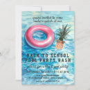Search for back to school pool party invitations Swimming