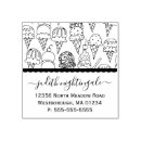 Search for cream rubber stamps Return address