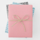 Search for pink and white polka dots wrapping paper For her