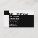 Search for bail bondsman business cards Professional