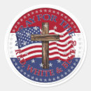 Search for crossed flags stickers Christian
