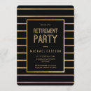 Search for classy retirement party invitations Gold