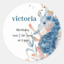 Search for blue sea shell stickers Nautical