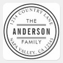 Search for curved text stickers Return address