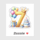 Search for little cakes stickers Gold crown birthday