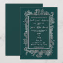Search for teal blue and silver wedding invitations Modern