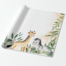 Search for cute baby shower wrapping paper Giraffe