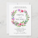 Search for tropical floral wedding invitations Pink