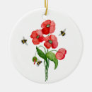 Search for poppy flower christmas tree decorations Red flowers