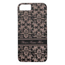 Search for floral damask iphone cases Black