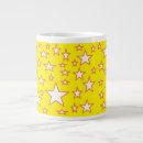 Search for yellow stars coffee mugs White