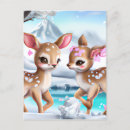 Search for cute reindeer postcards Winter