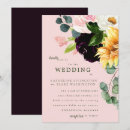 Search for sunflower and burgundy wedding invitations Elegant