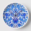 Search for cobalt blue clocks Blue and white
