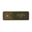 Search for flower of life return address labels Mandala