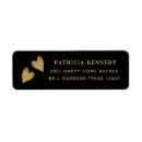 Search for black glitter return address labels Heart