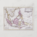 Search for vintage map of asia postcards Countries