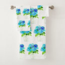 Search for hydrangea bath towels Watercolor