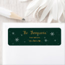 Search for snow flake return address labels Green