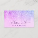 Search for purple glitter business cards Social media
