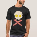 Search for eggs and bacon skull tshirts Halloween
