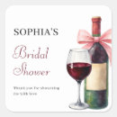 Search for bridal shower bottle stickers Vino before vows