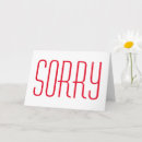 Search for simple sorry cards Typography