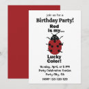 Search for ladybugs birthday invitations For her