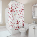 Search for bloody shower curtains Scary