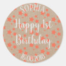 Search for orange stars stickers Party