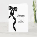 Search for bow and ribbon wedding programmes Elegant
