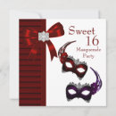 Search for red masquerade mask invitations Masks