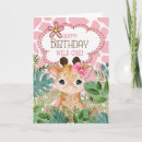Search for wild one birthday cards Giraffe