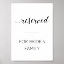 Search for reserved for family signs Minimalist