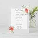 Search for red roses bridal shower invitations Flowers