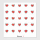 Search for little red stickers Cute