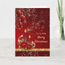 Search for gold candle christmas cards Red