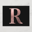 Search for rose monogram postcards Black
