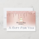 Search for bakery business gift certificates Pastry