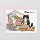 Search for miss you postcards Cat