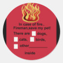 Search for pet safety stickers Fire