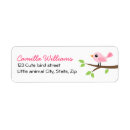 Search for birds on a branch return address labels For her