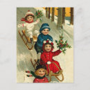 Search for vintage children postcards Red