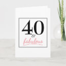 Search for 40 birthday cards Forty and fabulous